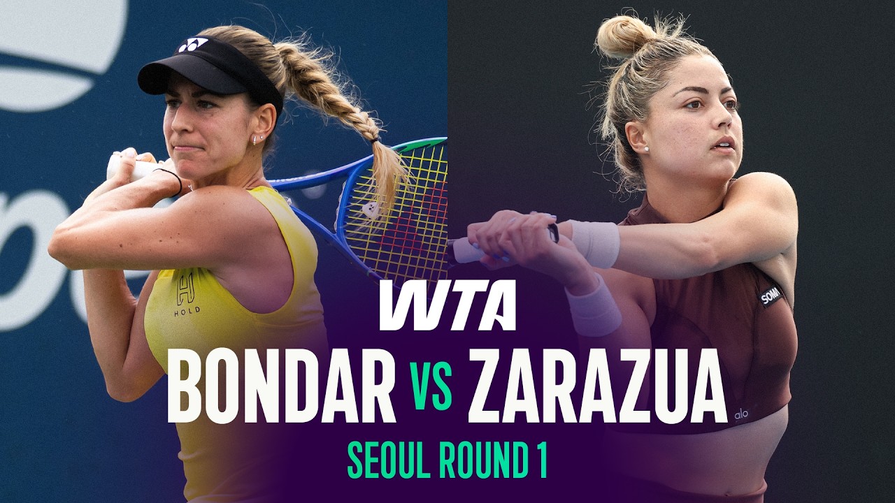Anna Bondar vs. Renata Zarazua | 2026 Seoul Round 1 | WTA Match Highlights