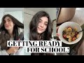 GETTING READY FOR SCHOOL: hair routine, 5 minute make-up, and work clothes!