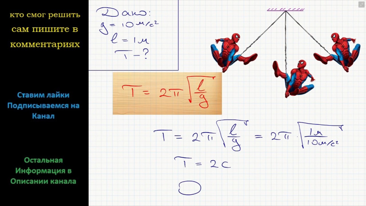 На рисунке представлен график колебаний математического маятника ...