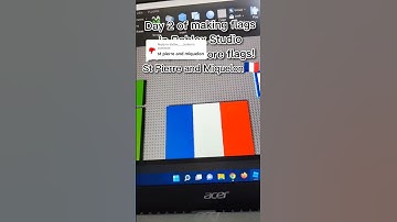 Making flags in Roblox Studio Day 2 :St Pierre and Miquelon 🇫🇷 #shorts