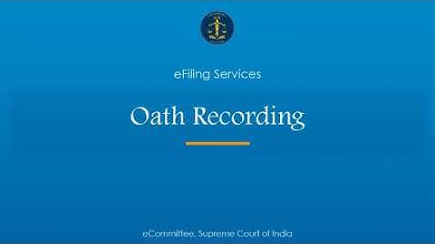 12 Video recording of Oath