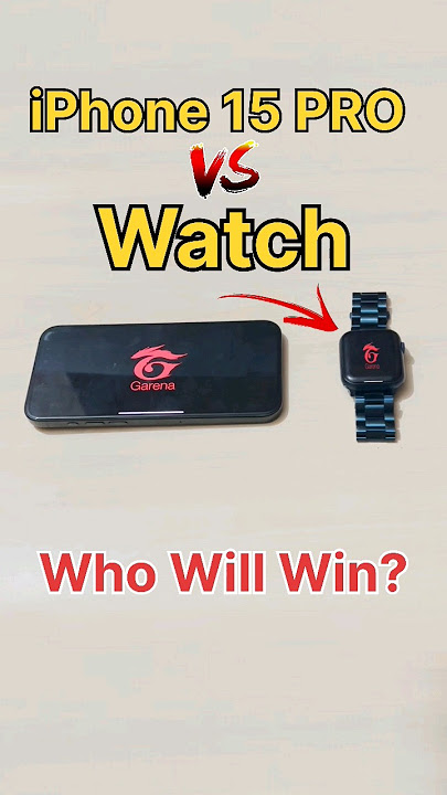iPhone 15 PRO MAX 😈 vs WATCH - FREEFIRE TEST #freefire #watch #iphone15 #smartwatch