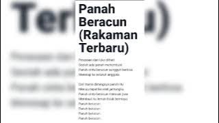 Panah Beracun (lirik)