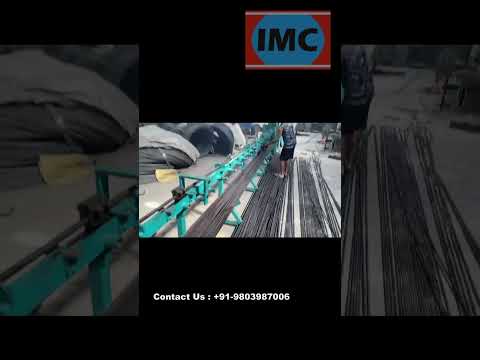 IMC Wire Straightening and Cutting Machine 16MM 6M Long Manufacturer, Exporter Punjab, India video thumbnail