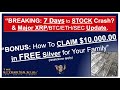 🔥🚨7 Days to Stock Mkt SuperBubble BURST? MAJOR XRP/SEC News &amp; $10,000.00 FREE Silver 🤑 (see details)