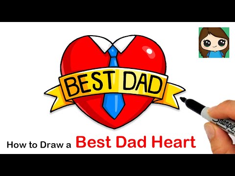 Father's day card drawing ideas | Happy fathers day card drawing - YouTube