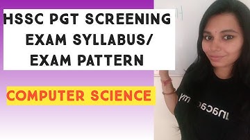 Hssc PGT computer science screening exam syllabus disscuss in detail