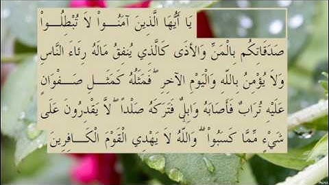 القران الكريم سورة البقرة الاية 264