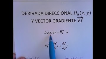 DERIVADAS PARCIALES Y VECTOR GRADIENTE