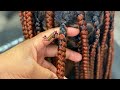 Large Knotless Box Braids| Free Part| Regular Speed