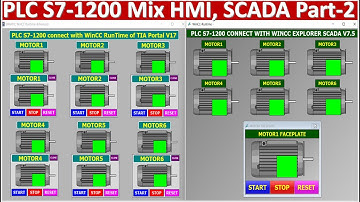 Mix HMI and SCADA connect PLC S7-1200 part-2