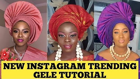 BEGINNERS/2019 SIMPLE INSTAGRAM TRENDING GELE TUTORIAL