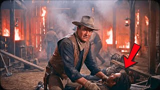 John Wayne Was Trapped in a Real Fire on Set—What He Did Next His Family Discovered 40 Years Later