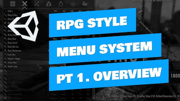 Unity RPG Inventory Menu System Overview