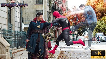 Doctor Strange Battles Spider-Man in the Mirror Dimension - No Way Home (2021)