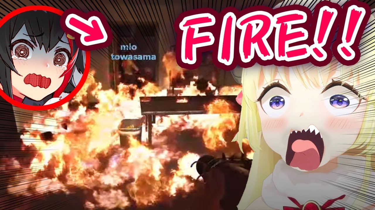 Watame Accidentally Lights Mio On Fire With Molotov 【ENG Sub/Hololive】