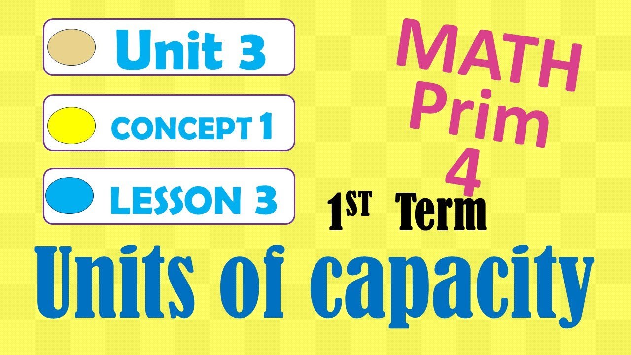 Cap City Math math grade_4 1st_term unit_3 lesson_3 ( units of capacity ) - YouTube