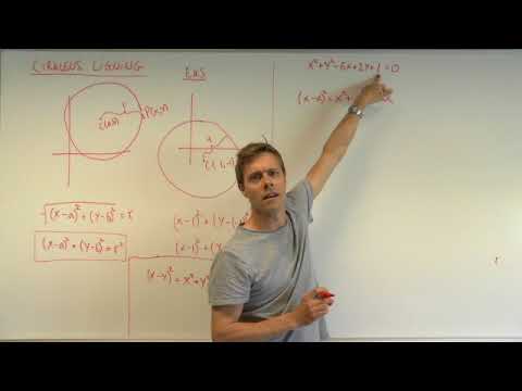 Video: Hvad er ligningen for en cirkel med en radius på 5?