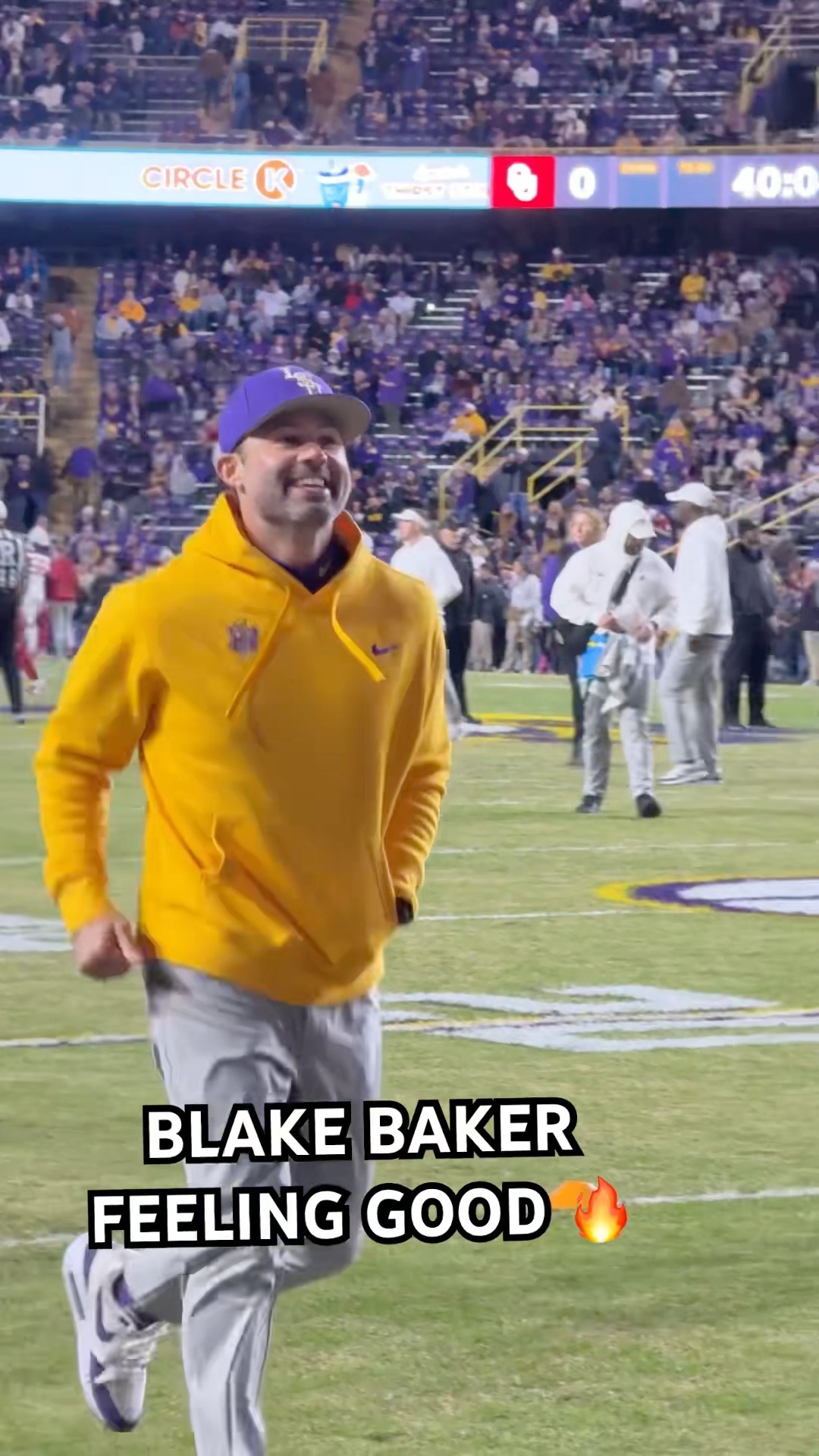 LSU DC BLAKE BAKER BEFORE FINAL HOME GAME ?