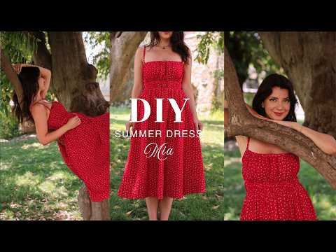 Mia Dress | DIY Cami Square Neck Summer Dress | Beginner-Friendly