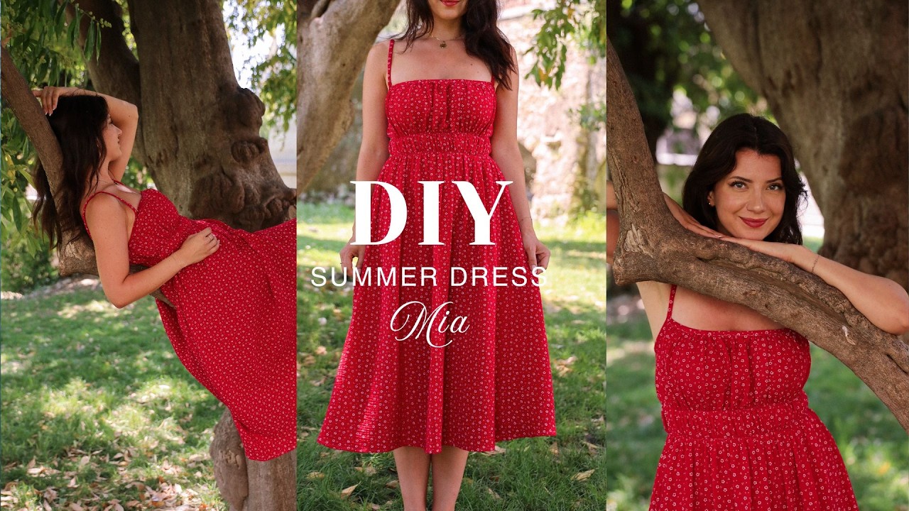 Mia Dress | DIY Cami Square Neck Summer Dress | Beginner-Friendly