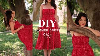 Mia Dress | DIY Cami Square Neck Summer Dress | Beginner-Friendly