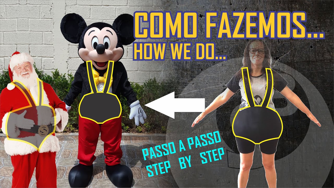 Mickey barriga - como fazer
