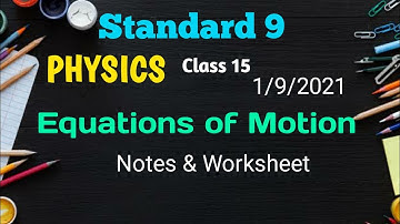Victers std 9 Physics | Class 15 |Worksheet and notes|Kite Victers Physics std 9 worksheet#class_15