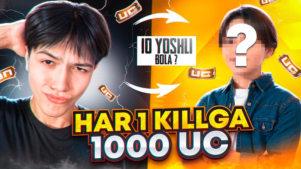 1000 UC HAR 1 KILLGA😱 OBUNACHIM KUTMAGAN EDI❓ *CHALLENGE*