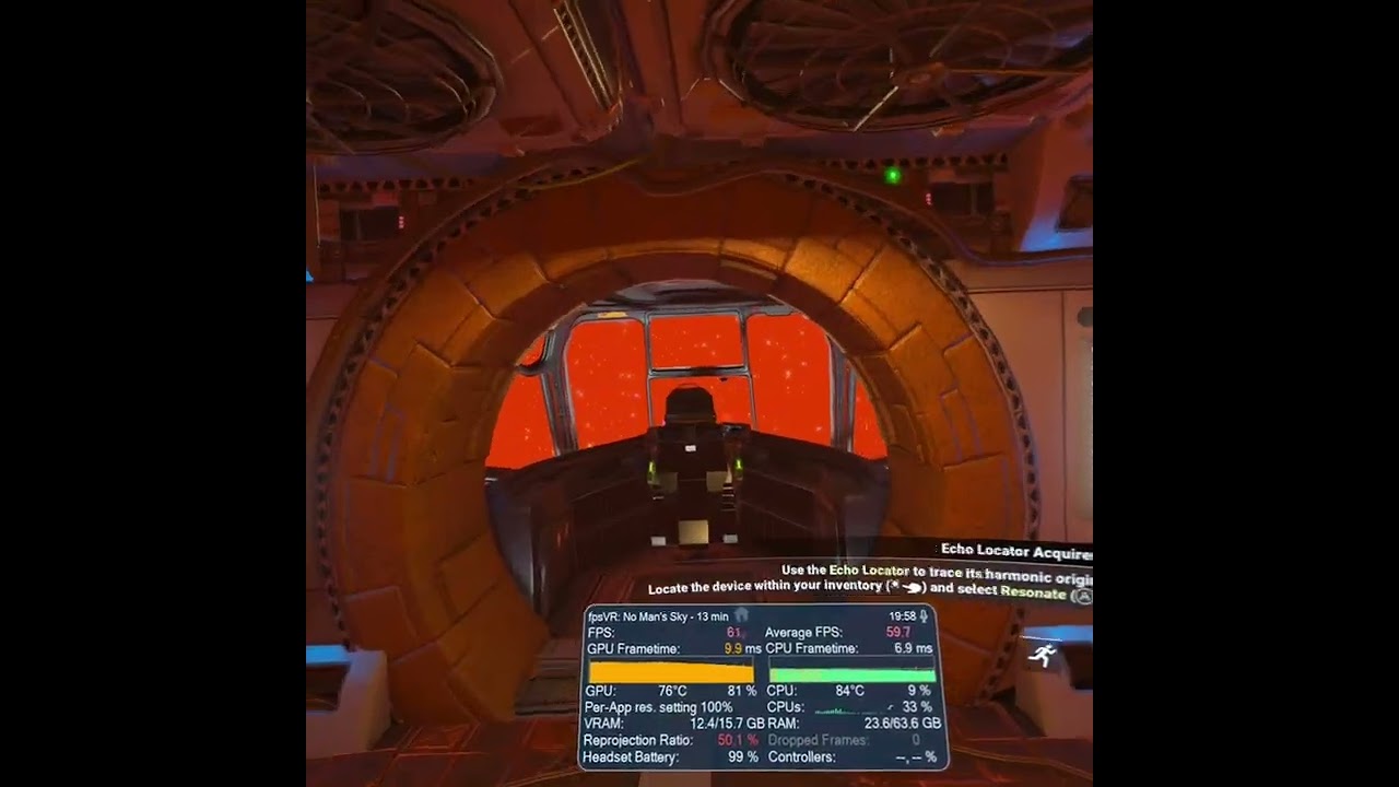 No Man's Sky VR - Voyager Update Performance Bug Test (Ex250830a) | RTX 4070 TiS + R9 7950X