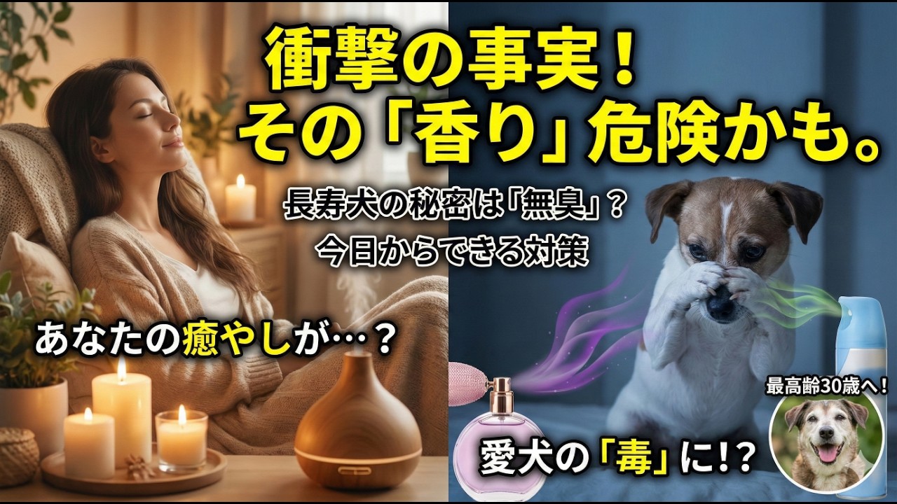 あなたの癒やしが愛犬のストレスに？「香り」を見直して、より長く、心地よく共に過ごすために。