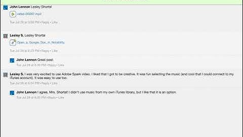 Respond to a Schoology Discussion Board