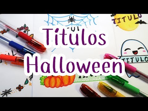 TÍTULOS O PORTADAS PARA HALLOWEEN - Nivel: Cualquiera puede hacerlo! -  thptnganamst.edu.vn