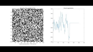 Ising spin lattice simulation using the Metropolis/Monte Carlo algorithm