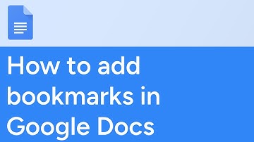 How to add bookmarks in Google Docs