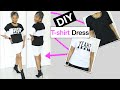 Diy  how to make a tshirts into a dress  colleen g lea