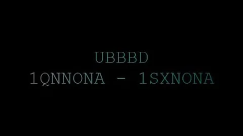 UBBBD 1QNNONA - 1SXNONA (2ND LONG VIDEO)
