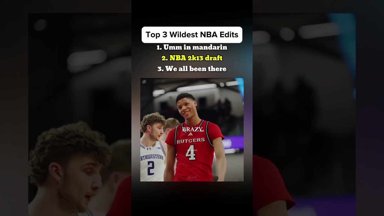 Top 3 Wildest NBA Edits Nba Basketball