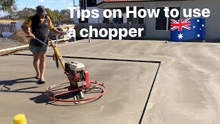 How to finish concrete with a copter