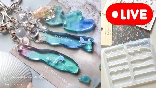 No 746★海模様レジンヘアアクセサリー★٩(๑❛ᴗ❛๑)۶ No 746☆海模様レジンヘアアクセサリー☆٩(๑❛ᴗ❛๑)۶