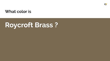 Roycroft Brass color #7a6a51 hex color - Yellow color - Cool color 7a6a51