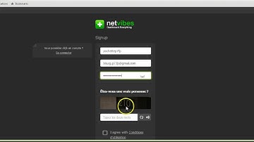 Creer un compte Netvibes
