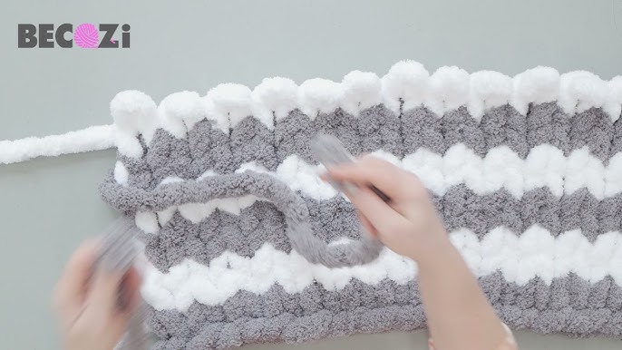 HAND KNIT A CHUNKY BLANKET FOR BEGINNER 