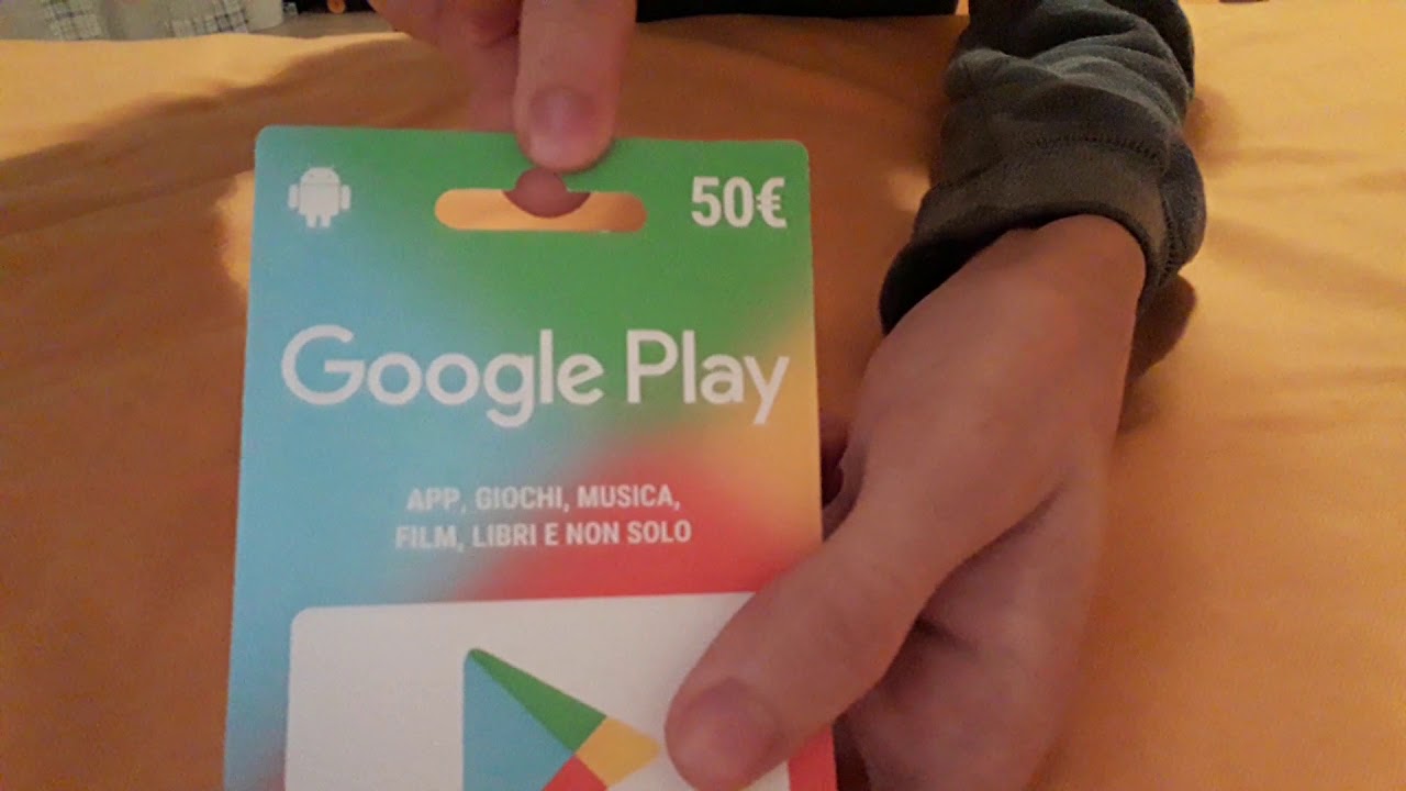 SPENDO 50€ IN GIFT CARD GOOGLE PLAY! tutorial gift card Parte 1 