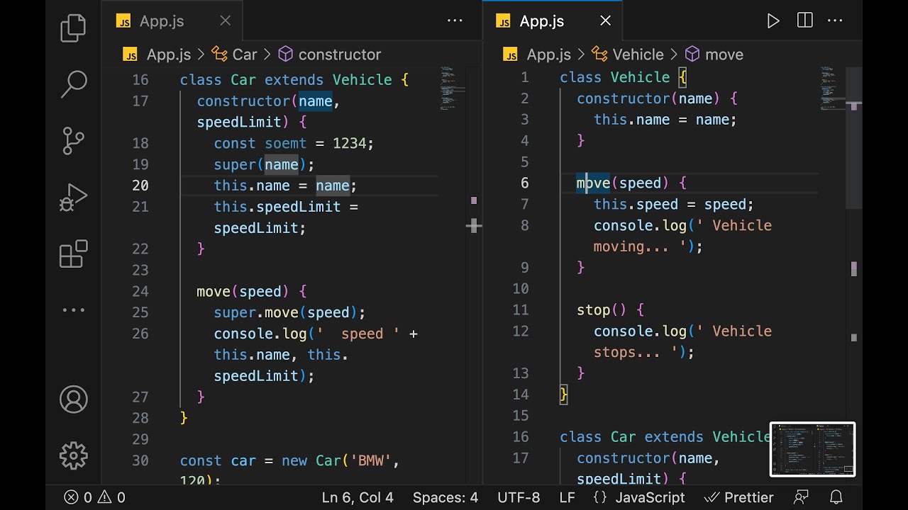 JavaScript OOP - Inheritance, method overriding, super & more - YouTube