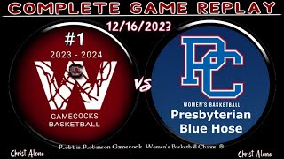 #1 South Carolina Gamecocks Women's Basketball vs. Presbyterian WBB - 12/16/23 - (FULL GAME REPLAY) screenshot 5
