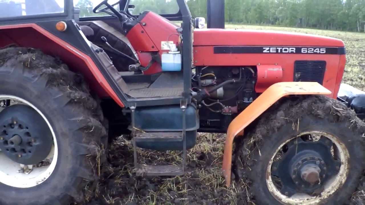 Wożenie obornika /zetor 6245/rozrzutnik 4,5T YouTube