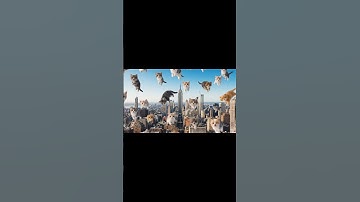 It’s Literally Raining Cats and Dogs in NYC!😂#shorts #funny #viral #trending #cat #dog #nyc #youtube