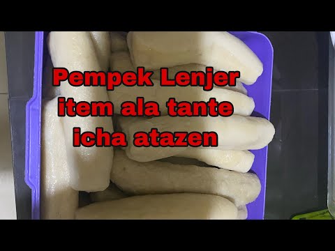 Pempek Lenjer item ala tante icha atazen