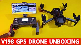 🇺🇸 V198 4K GPS Drone Unboxing & Flight Test | Budget Camera Drone Review 2026